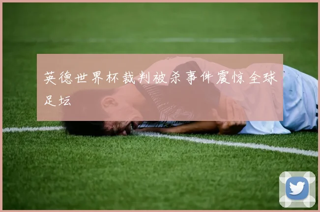 英德世界杯裁判被杀事件震惊全球足坛